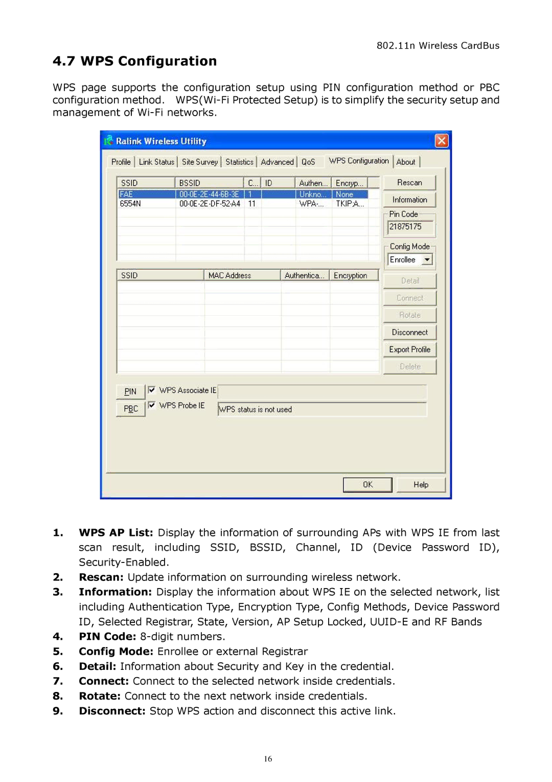 Zonet Technology ZEW1542 manual WPS Configuration 