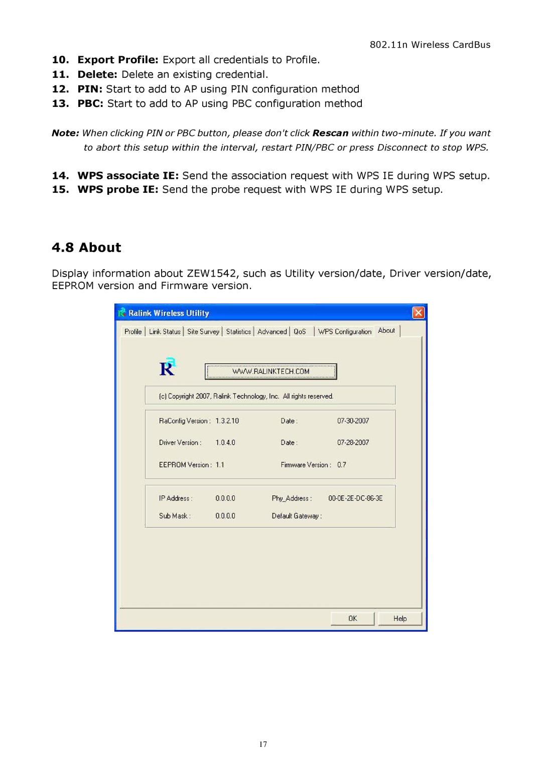 Zonet Technology ZEW1542 manual About 