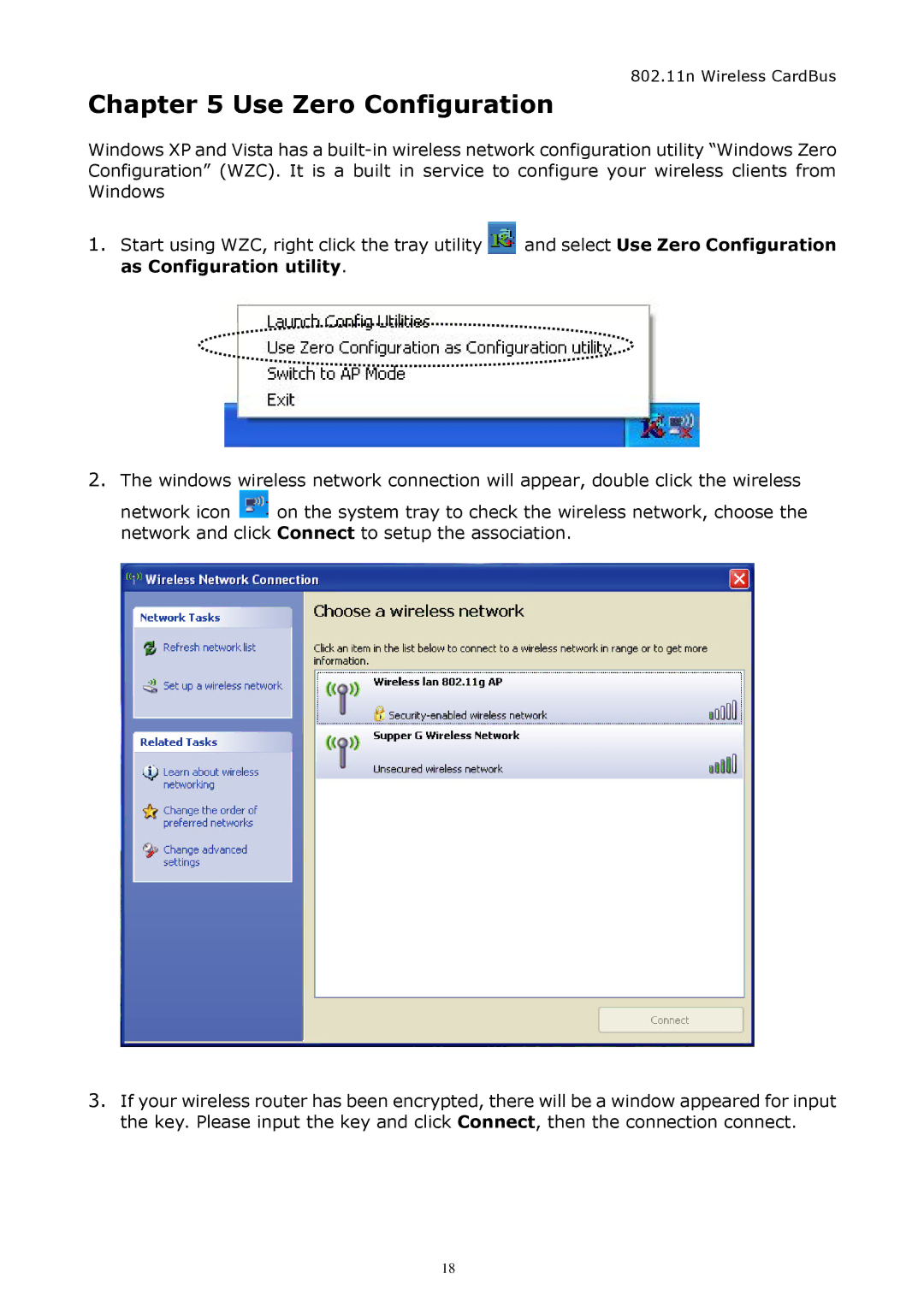 Zonet Technology ZEW1542 manual Use Zero Configuration 