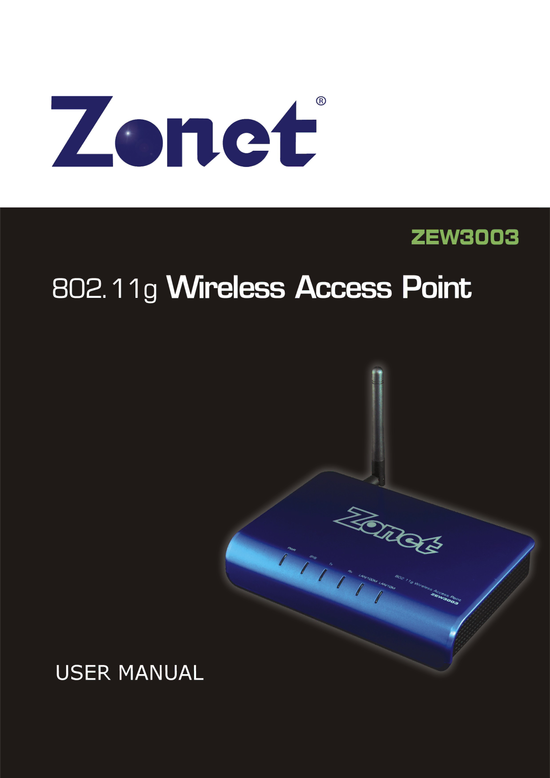 Zonet Technology ZEW3003 manual 