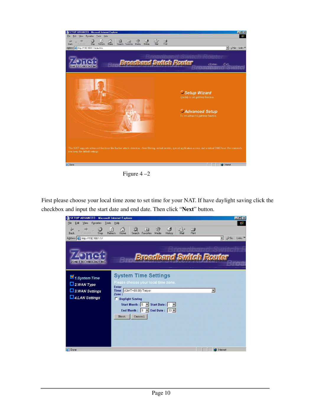 Zonet Technology ZSR0104C Series user manual 