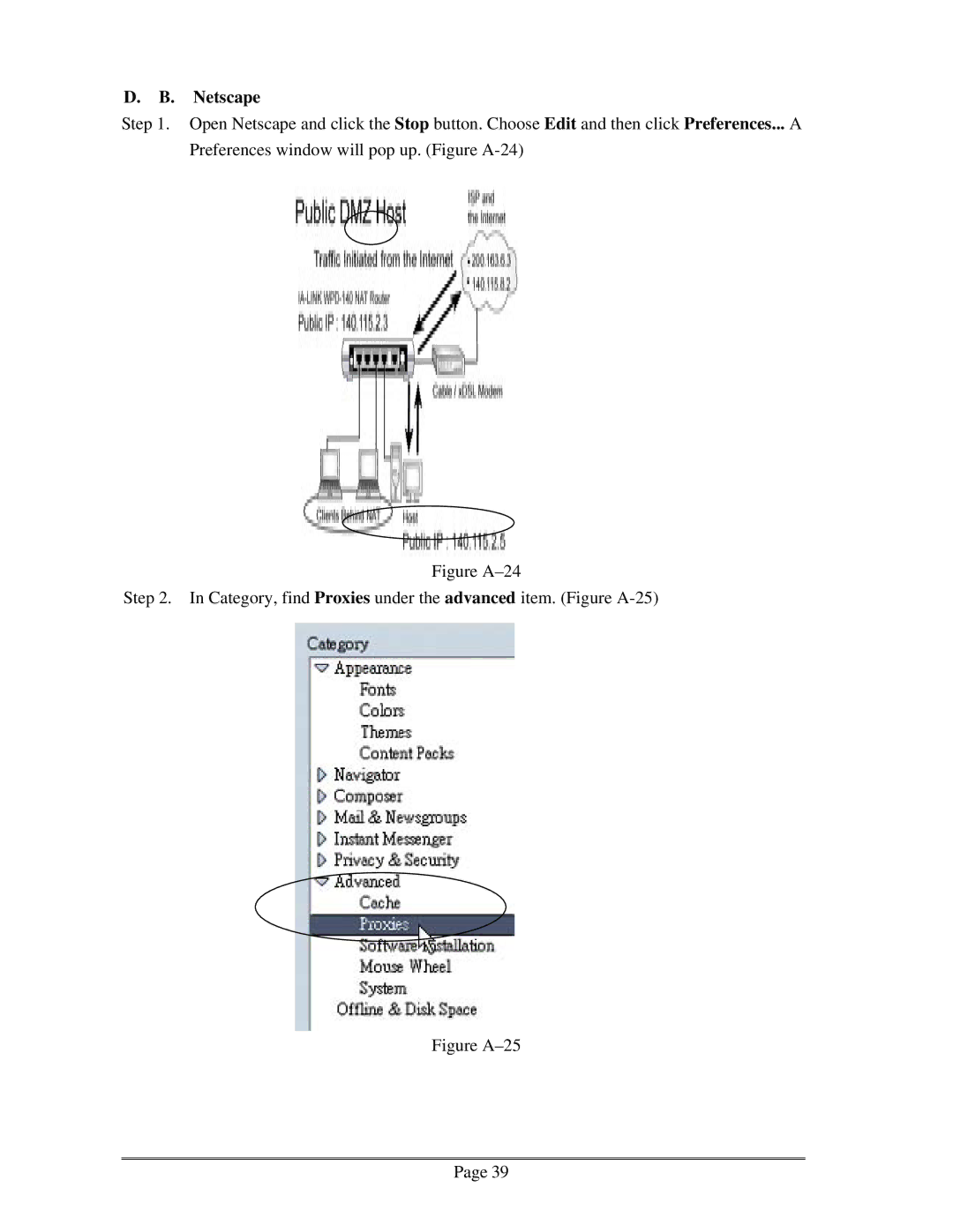 Zonet Technology ZSR0104C Series user manual Netscape, Figure A-25 