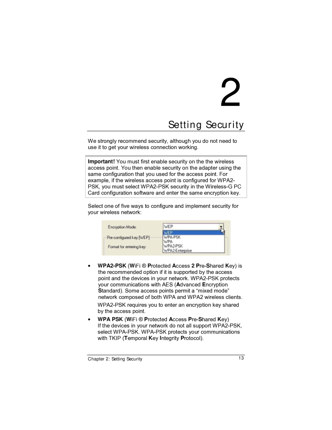 Zoom 4412A/TF manual Setting Security 