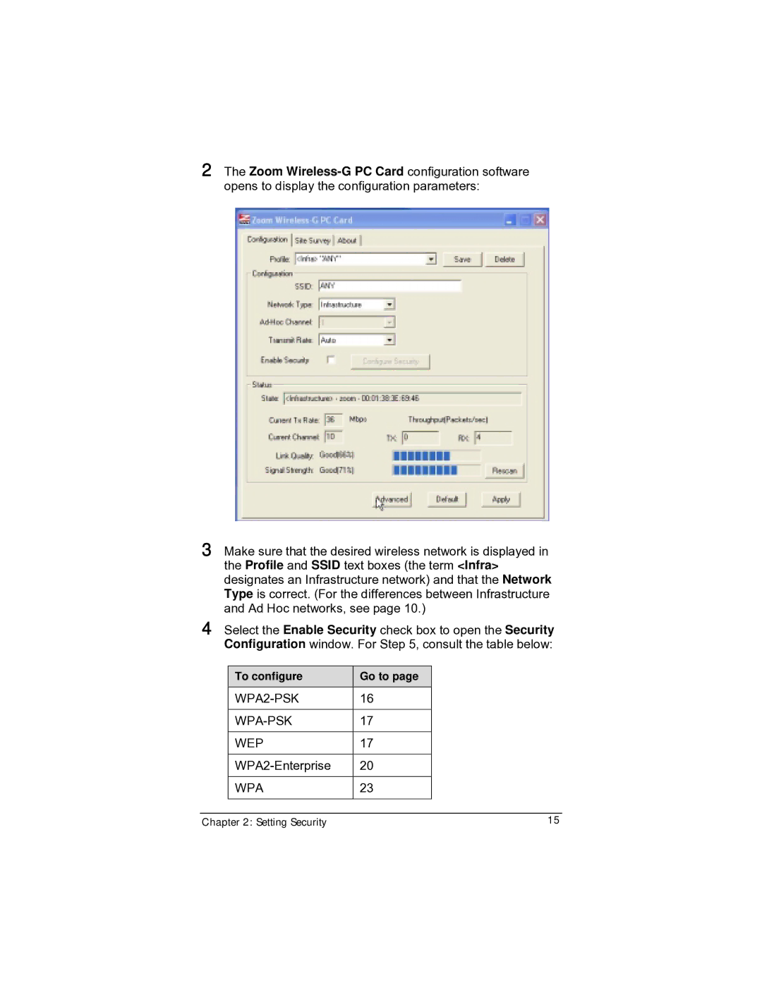 Zoom 4412A/TF manual WPA2-PSK WPA-PSK WEP 