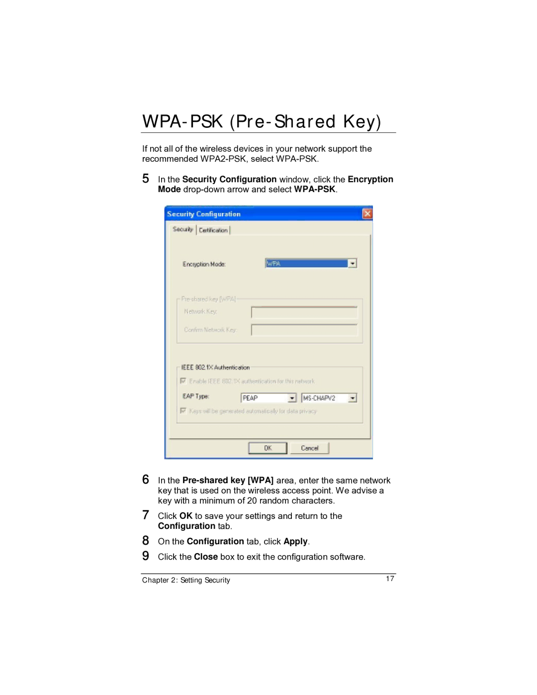 Zoom 4412A/TF manual WPA-PSK Pre-Shared Key 