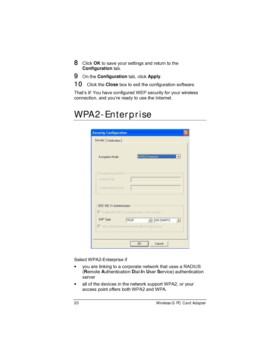 Zoom 4412A/TF manual WPA2-Enterprise 