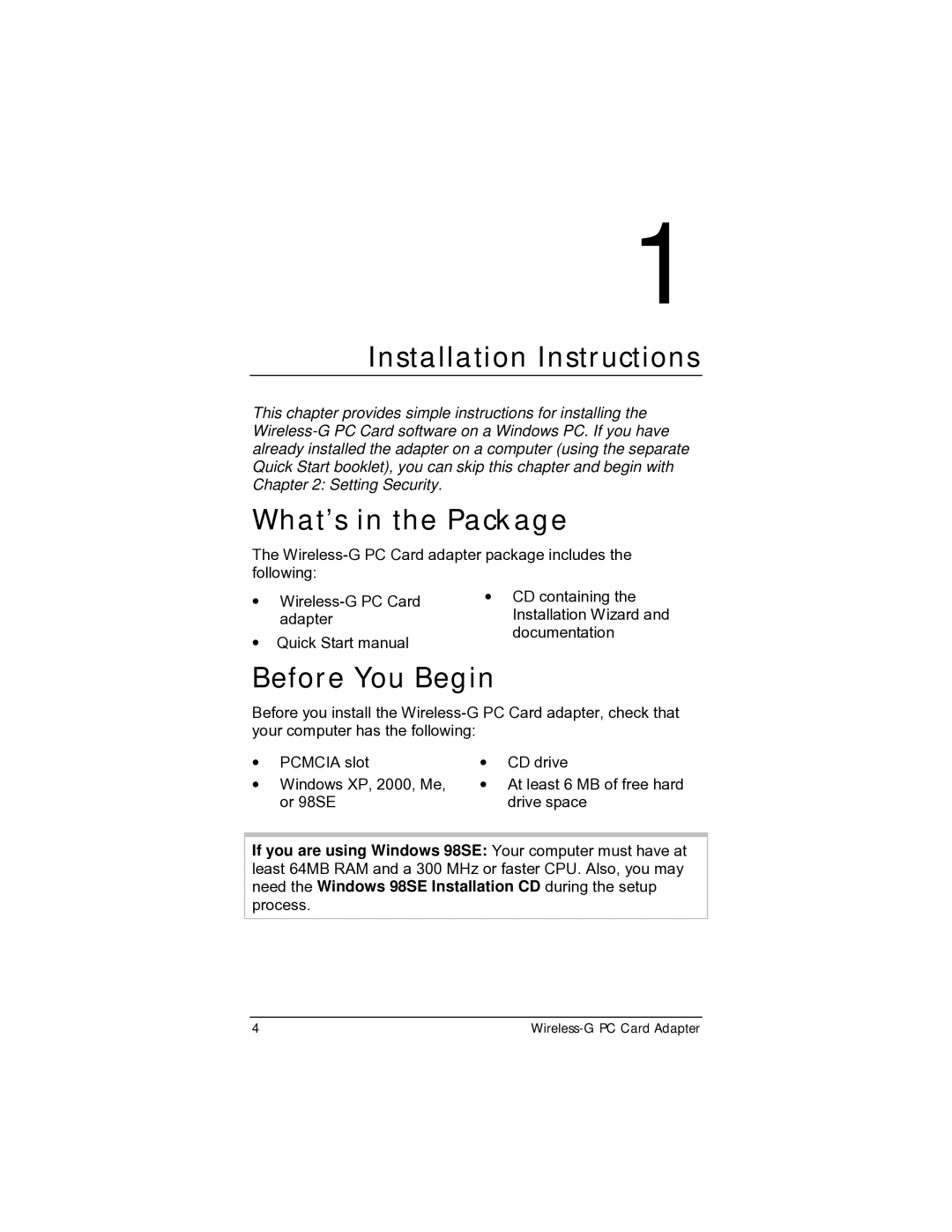 Zoom 4412A/TF manual Installation Instructions, What’s in the Package, Before You Begin 