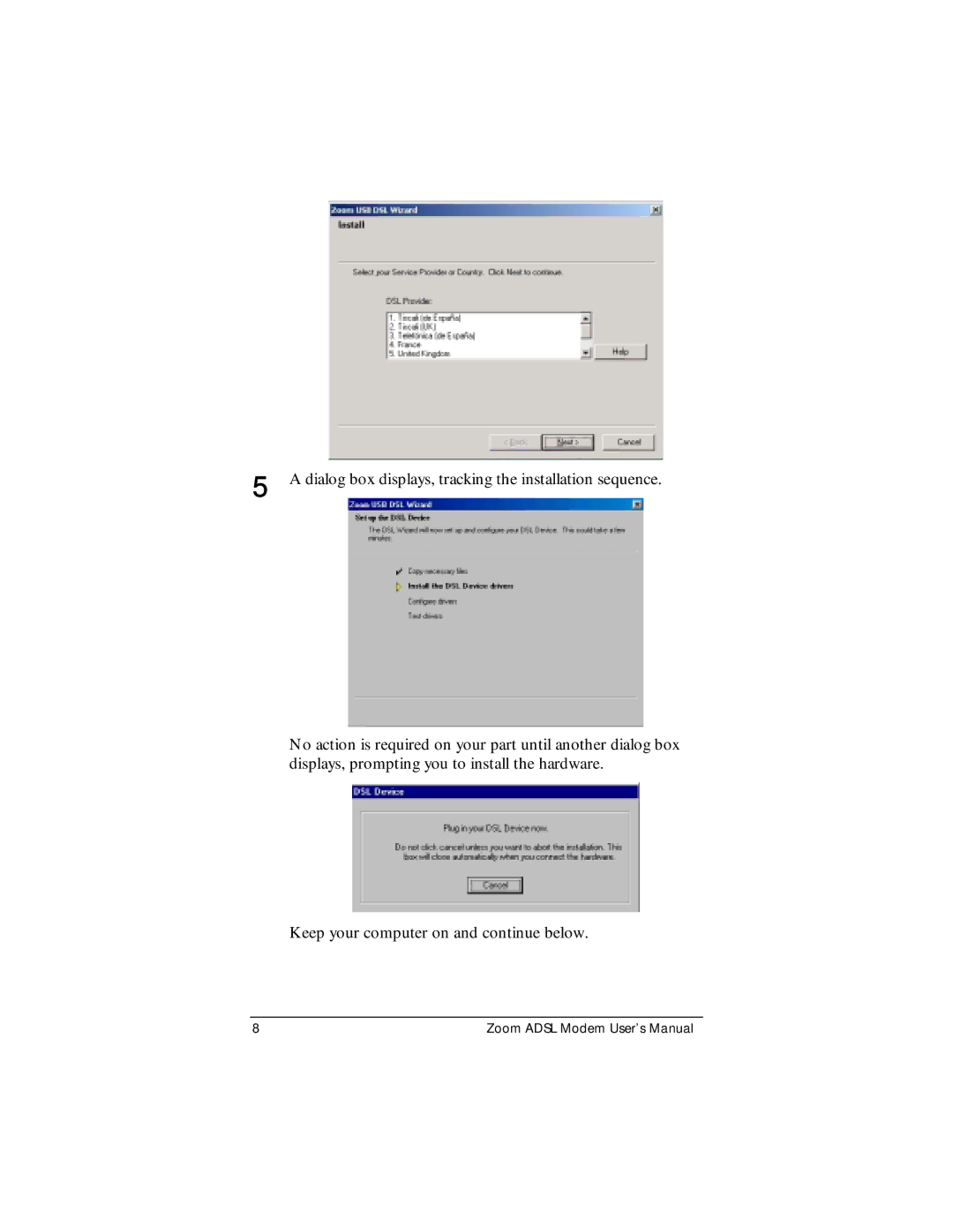 Zoom ADSL Modem manual Zoom Adsl Modem User’s Manual 