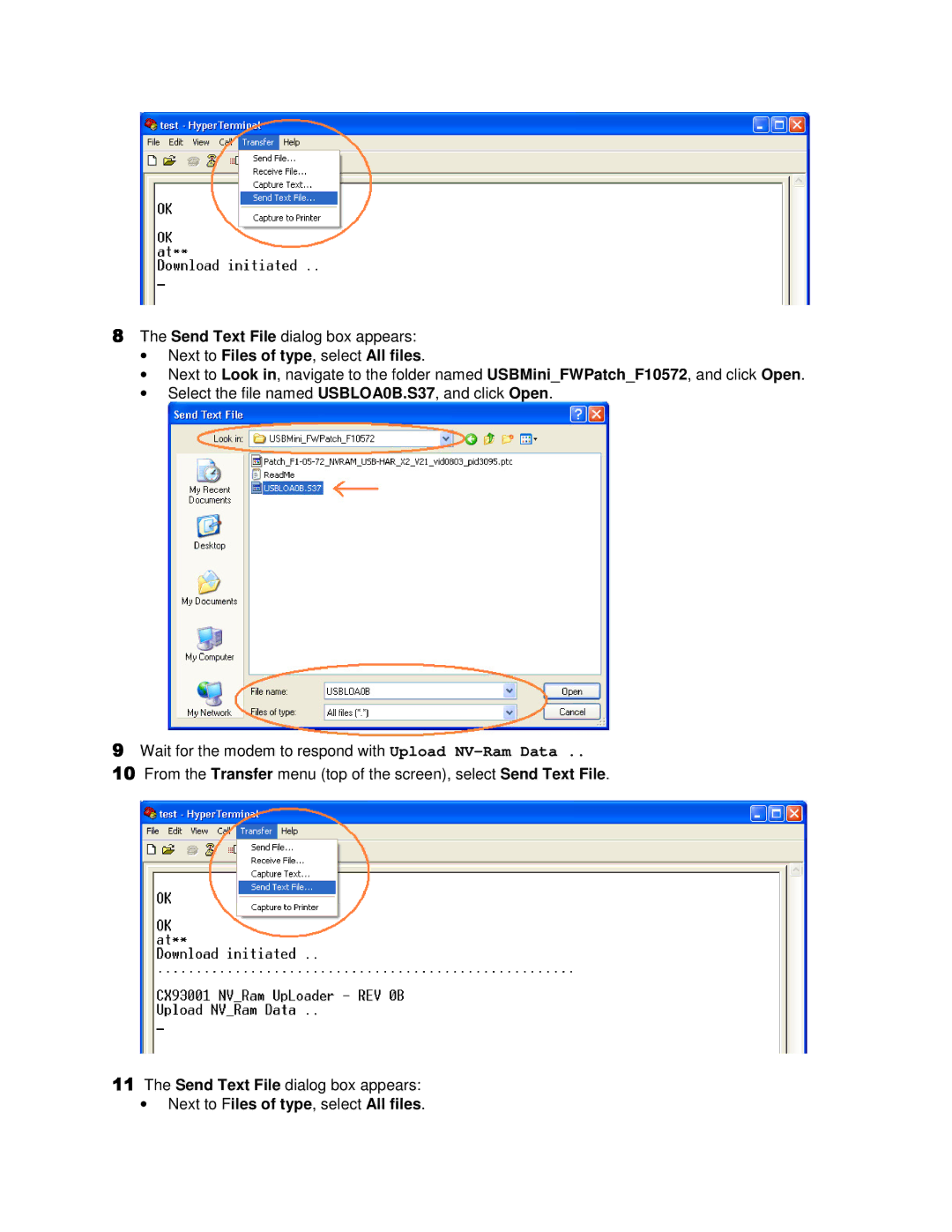 Zoom H08-15356, 3095 quick start Next to Files of type, select All files 