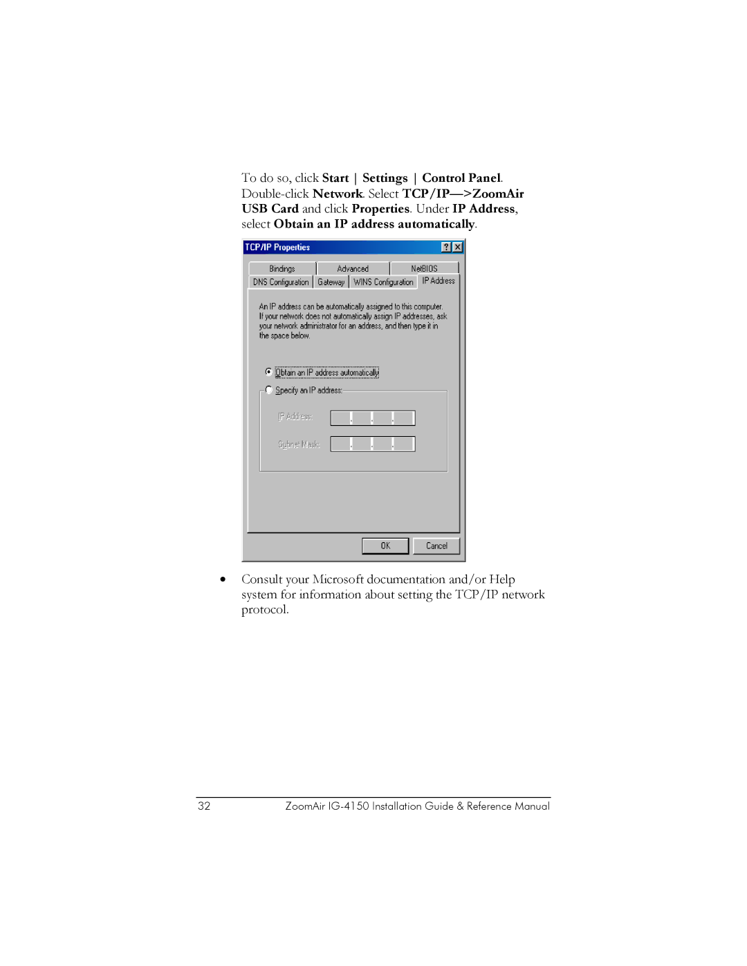 Zoom manual ZoomAir IG-4150 Installation Guide & Reference Manual 