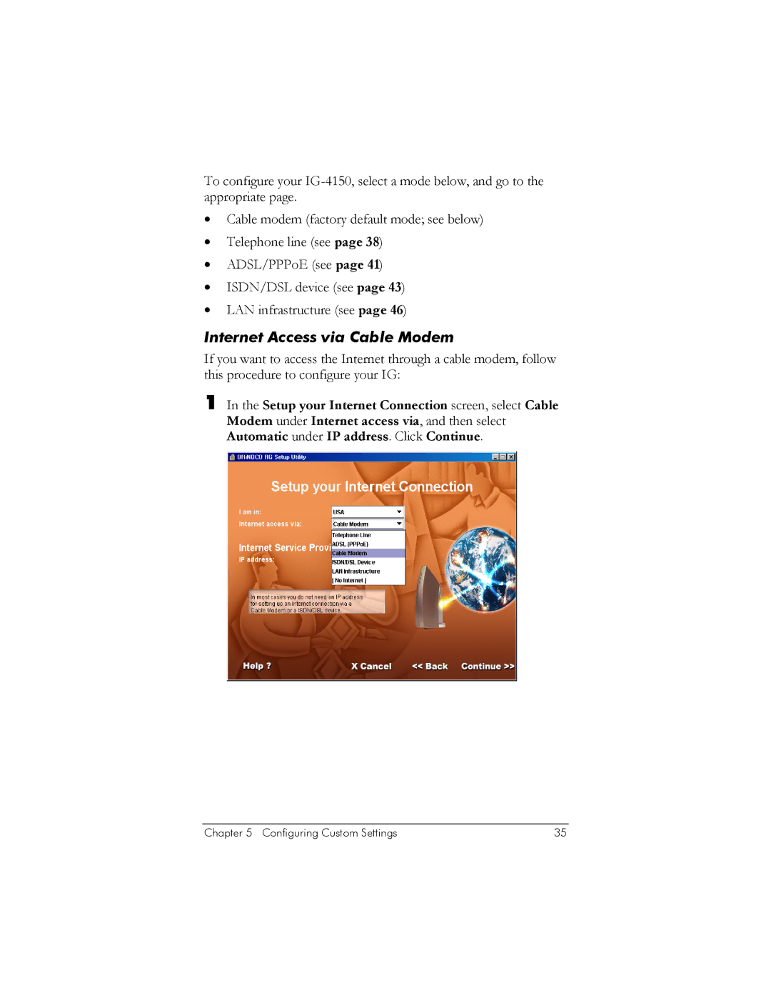 Zoom IG-4150 manual Configuring Custom Settings 