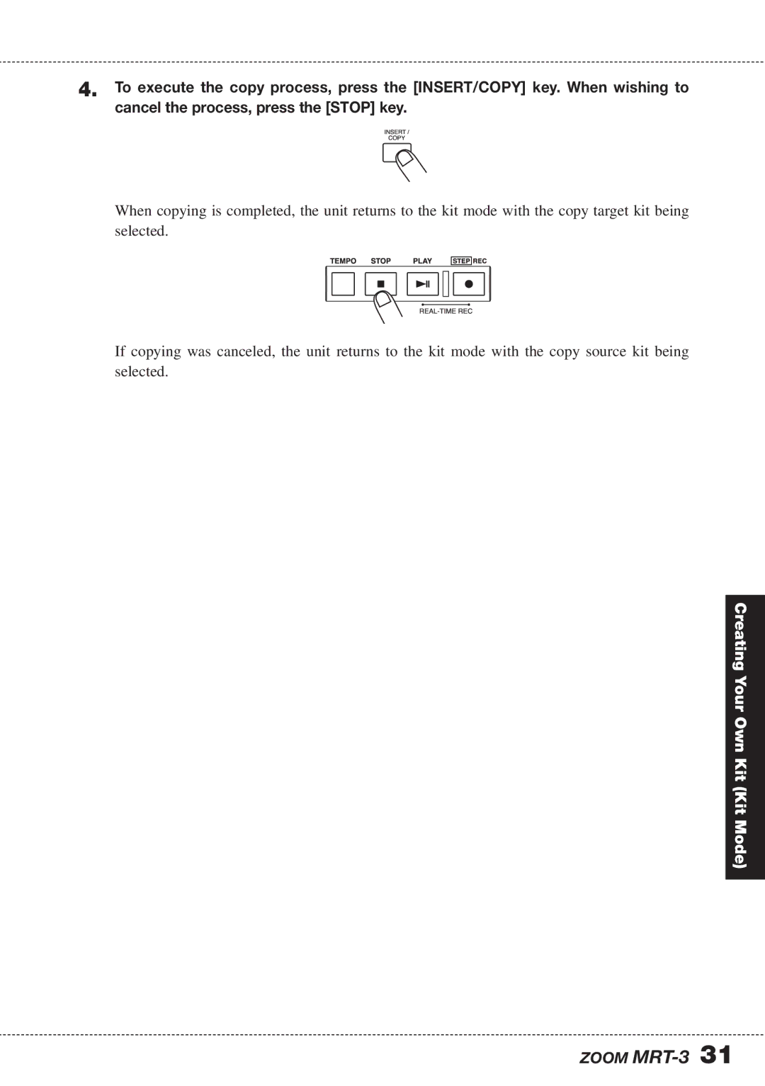 Zoom operation manual Zoom MRT-3 