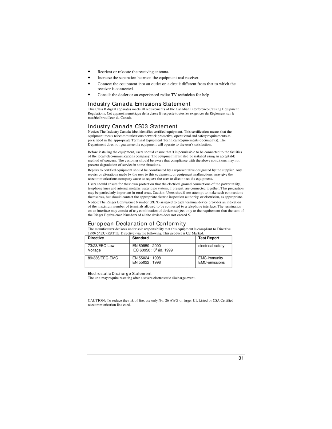 Zoom None quick start Industry Canada Emissions Statement 