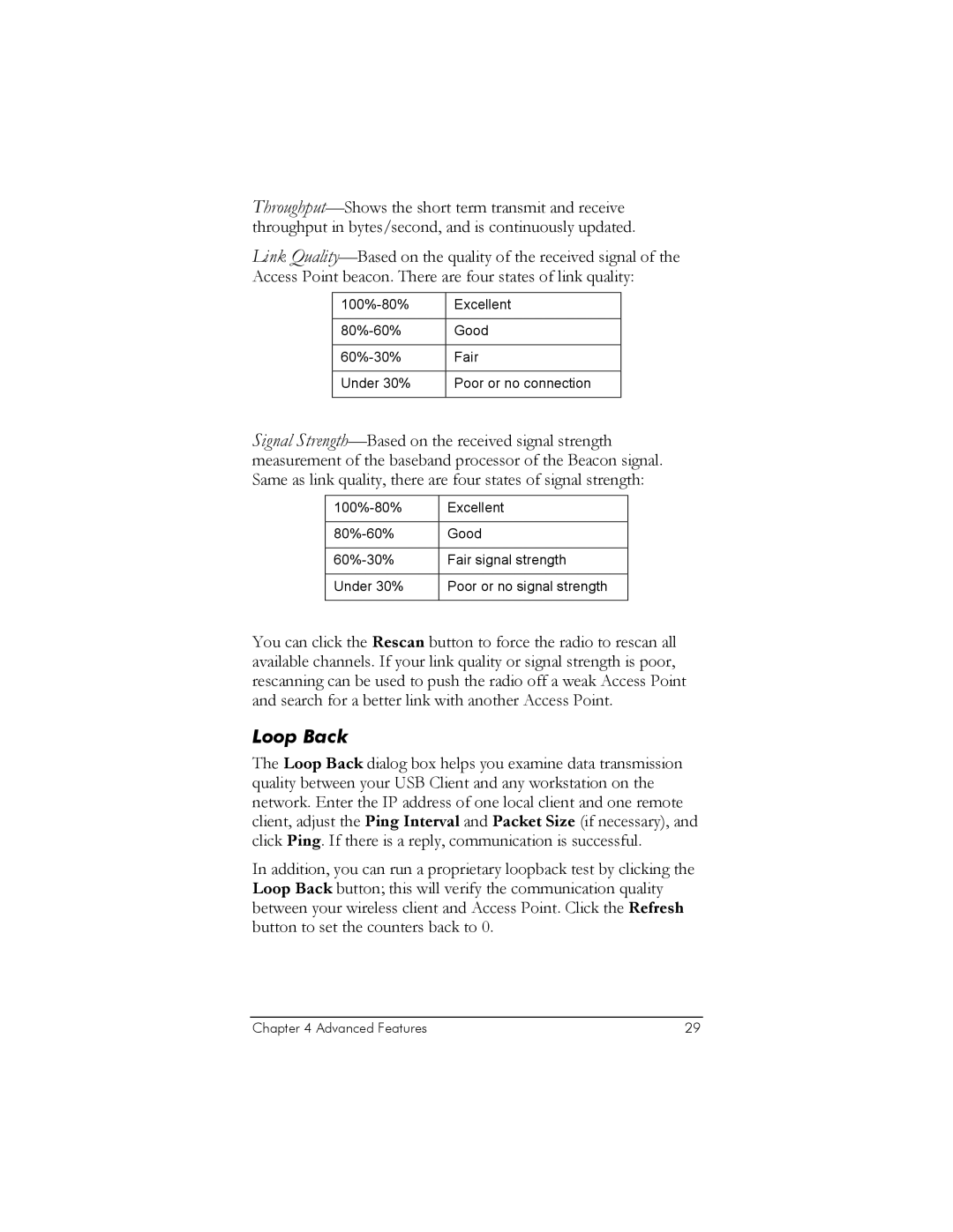 Zoom USB Client manual Loop Back 