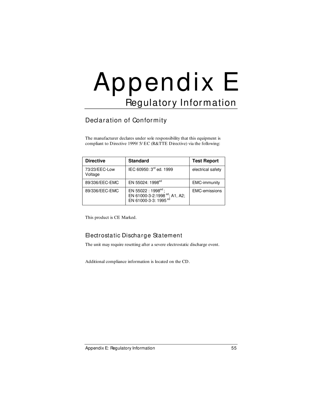 Zoom X4 manual Regulatory Information, Directive Standard Test Report 