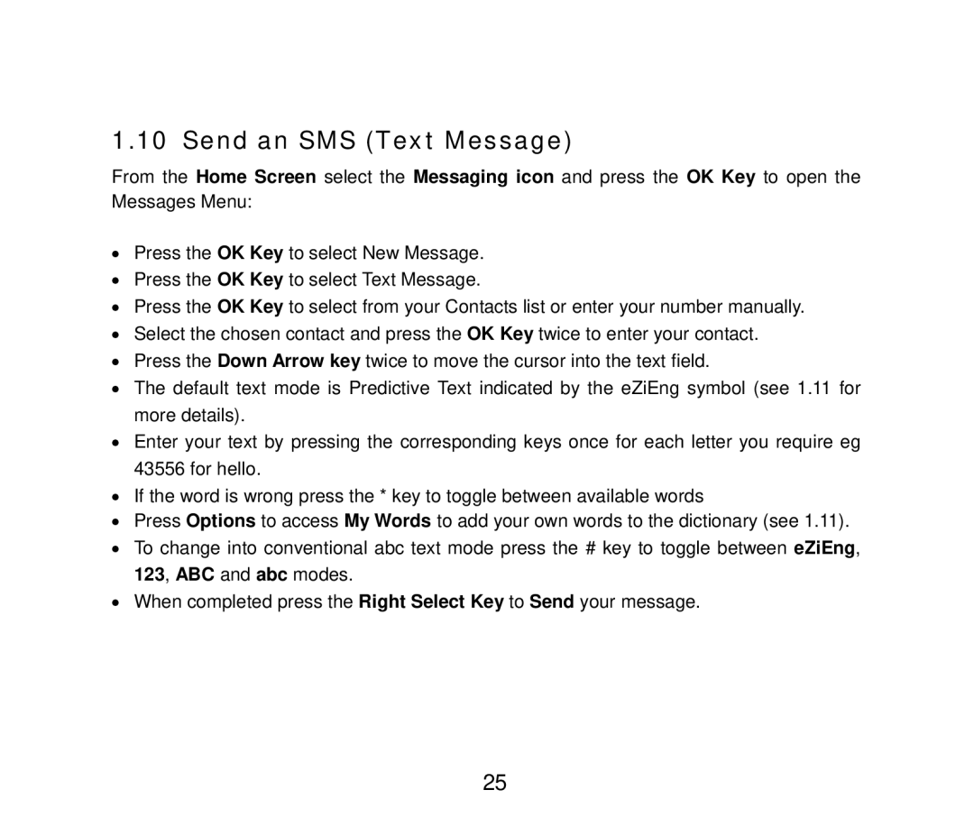 ZTE F858 user manual Send an SMS Text Message 