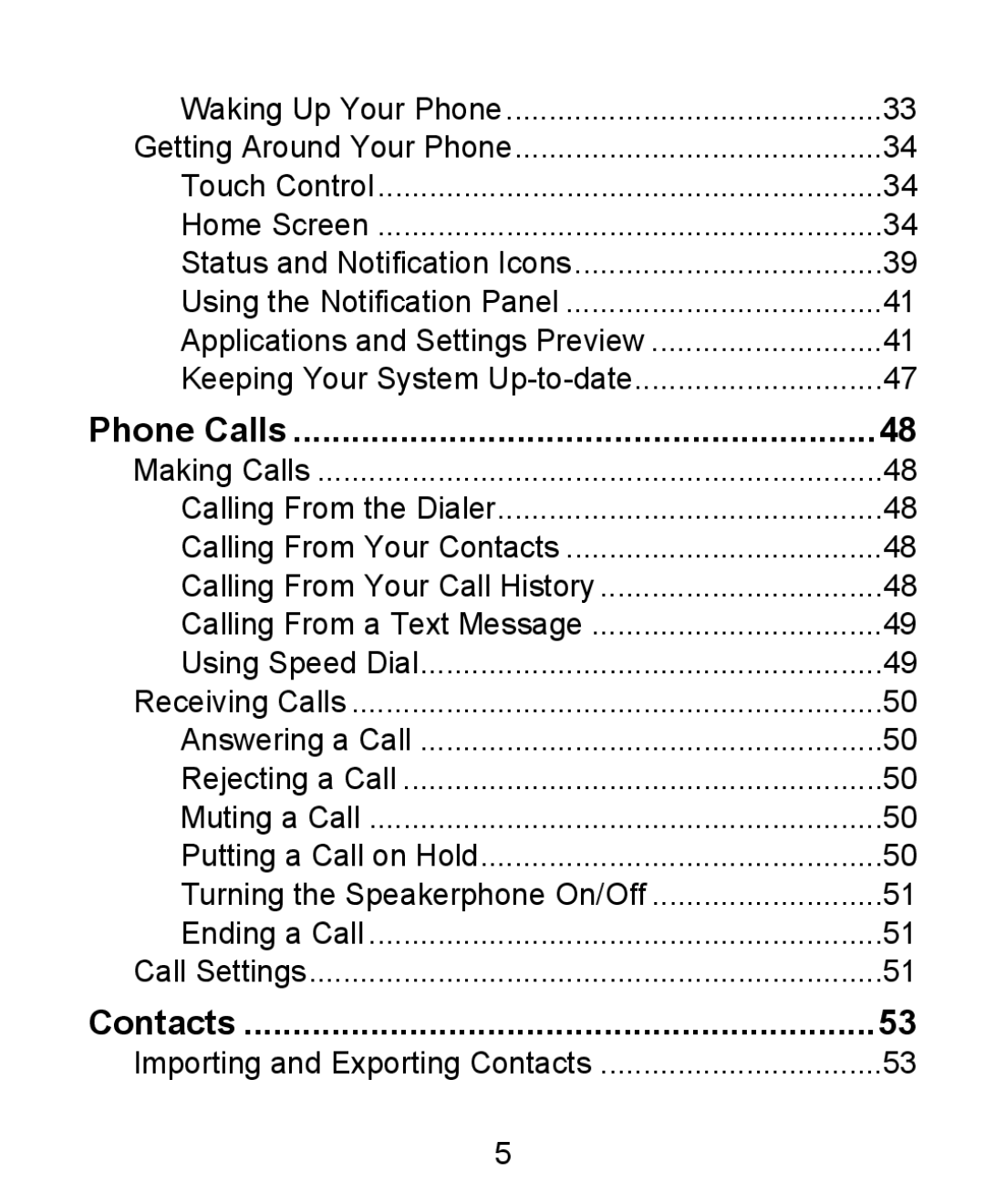 ZTE KIS user manual Phone Calls 