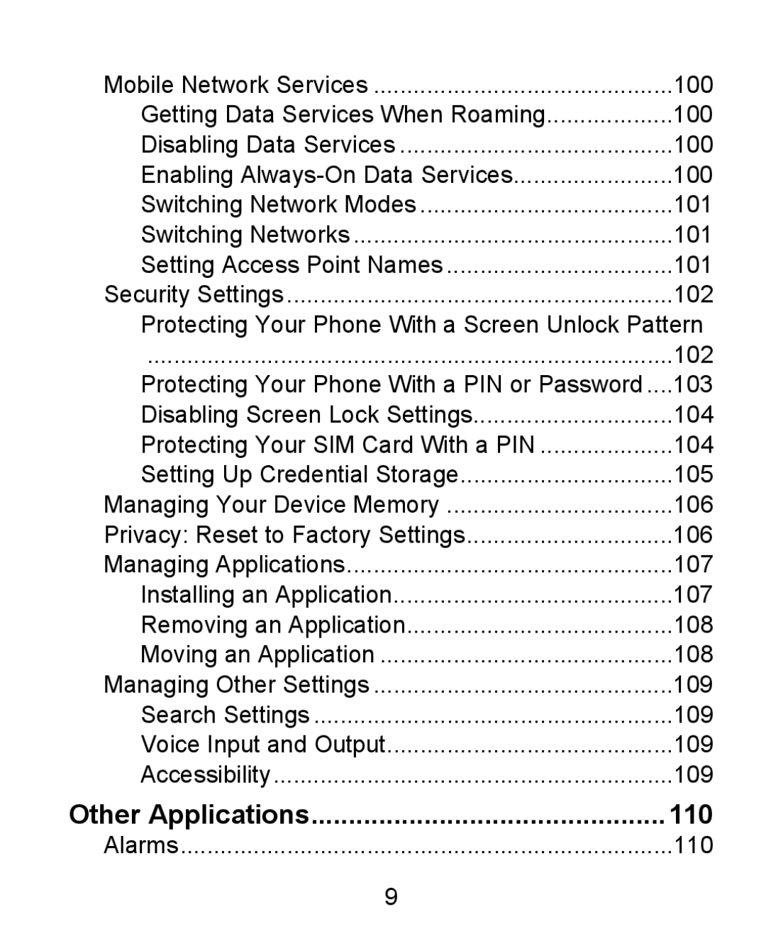 ZTE KIS user manual Other Applications 110 