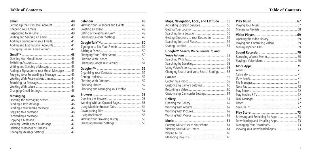 ZTE Z660G user manual Table of Contents 