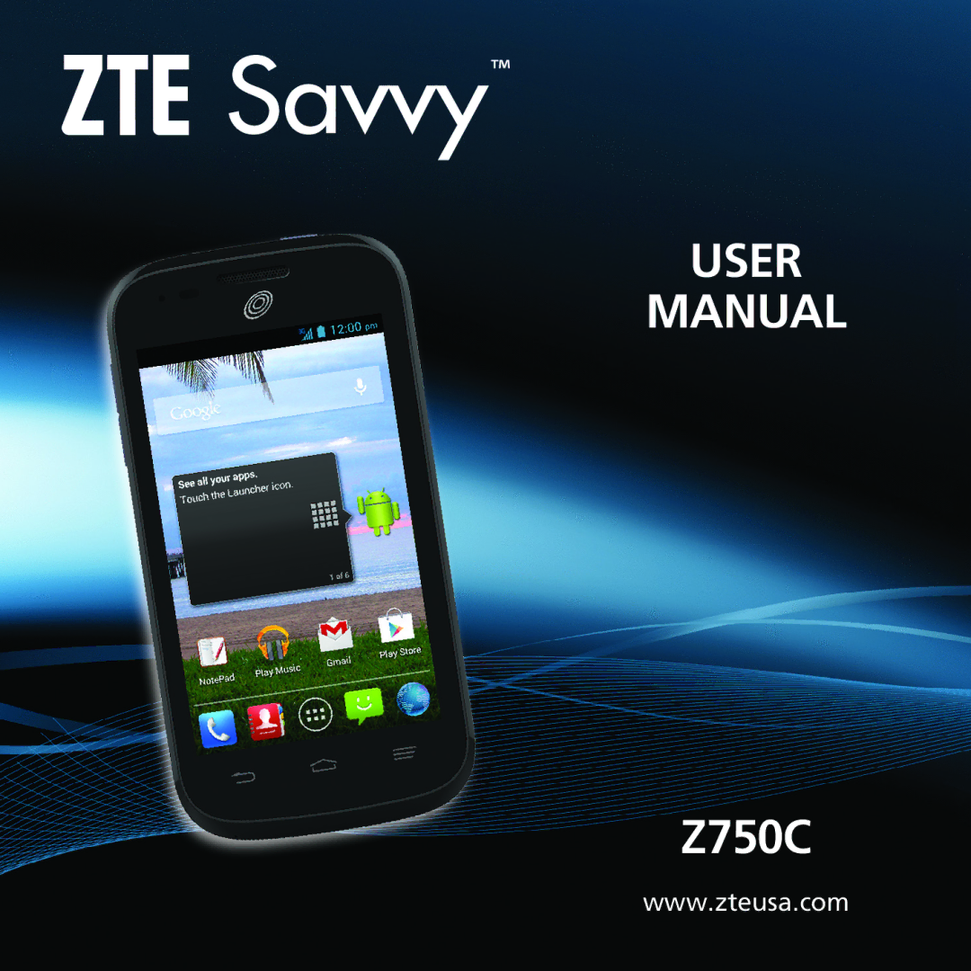 ZTE Z750C user manual User Manual 