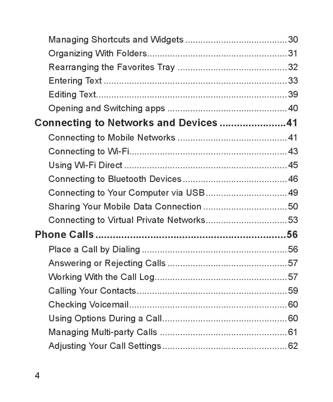 ZTE ZTE Blade III user manual Phone Calls, Connecting to Networks and Devices 