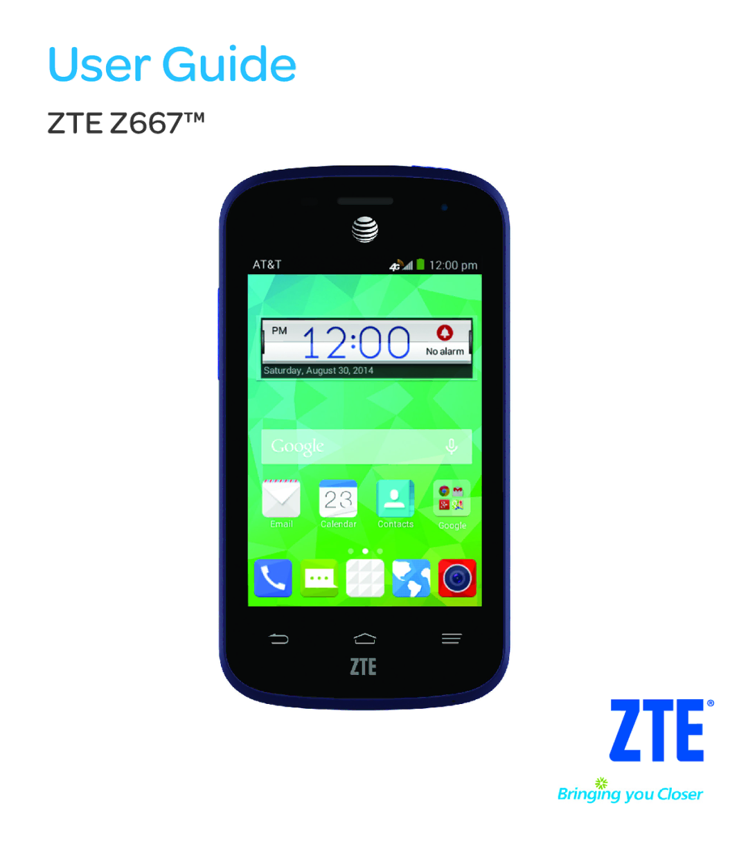 ZTE ZTE Z667 manual User Guide 