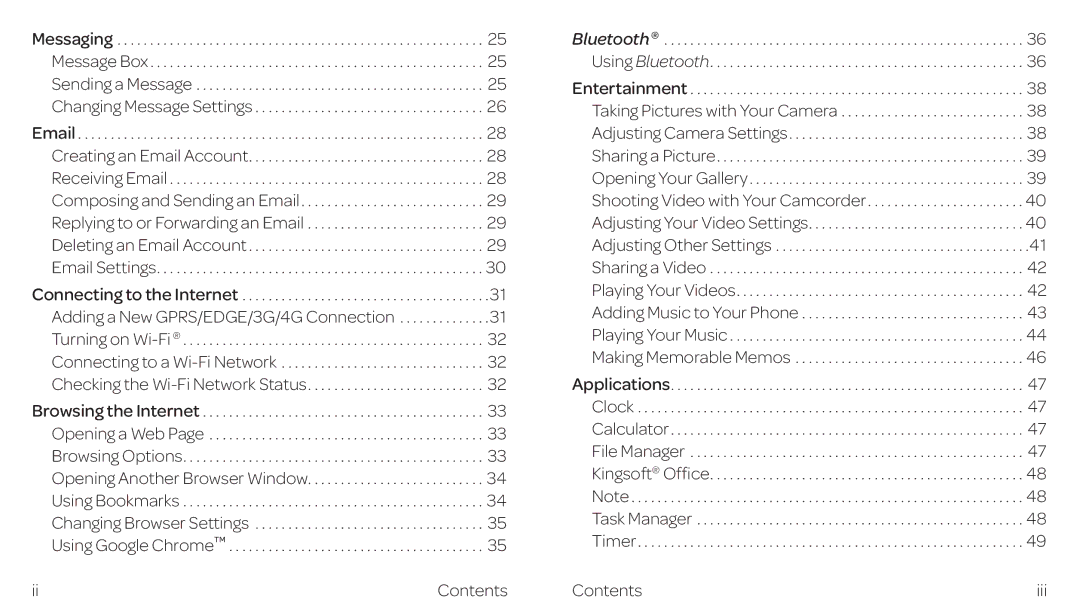 ZTE ZTE Z667 manual Connecting to the Internet 