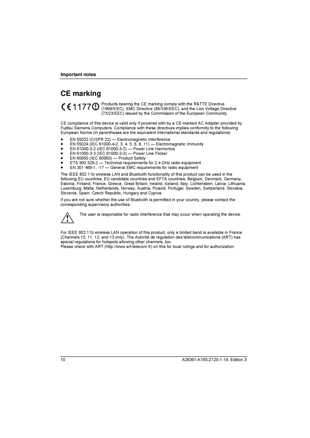 Zweita  Co N/C Series manual CE marking 