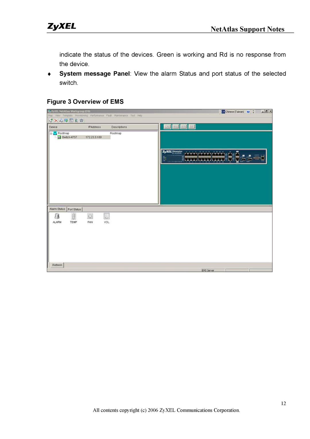 ZyXEL Communications 1 manual Overview of EMS 