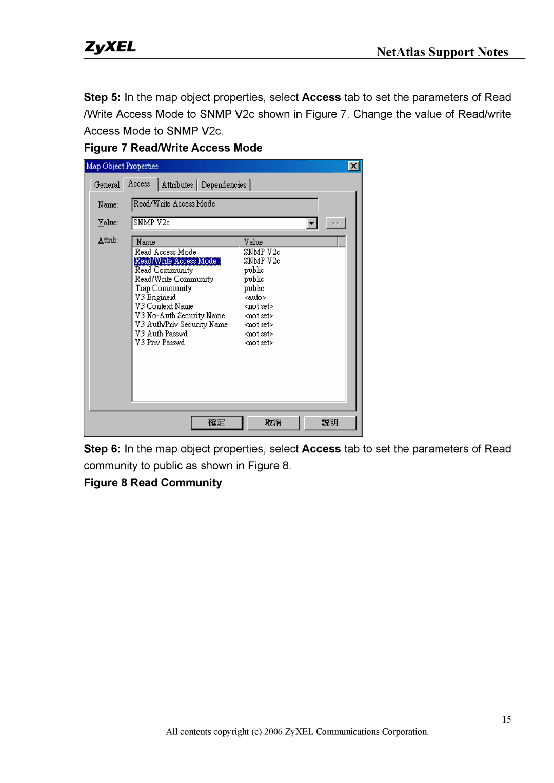 ZyXEL Communications 1 manual Read/Write Access Mode 