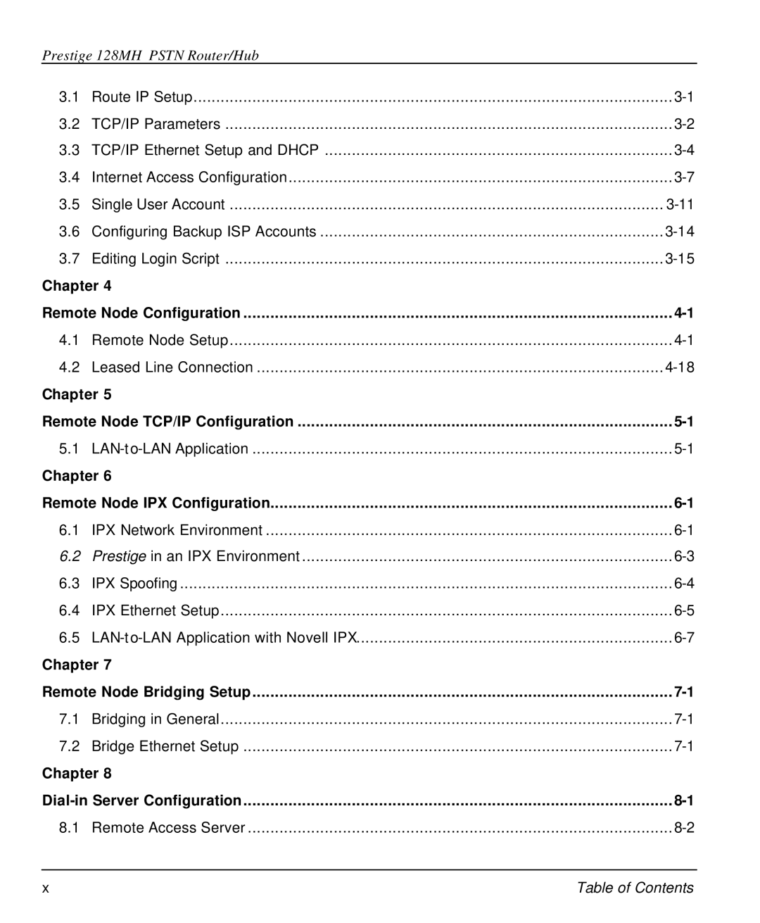 ZyXEL Communications 128MH user manual Chapter 