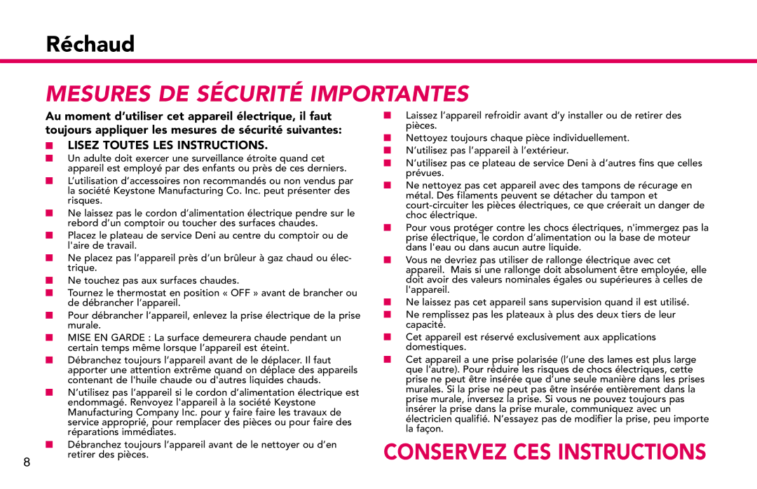 ZyXEL Communications 15205 manual Mesures DE Sécurité Importantes 