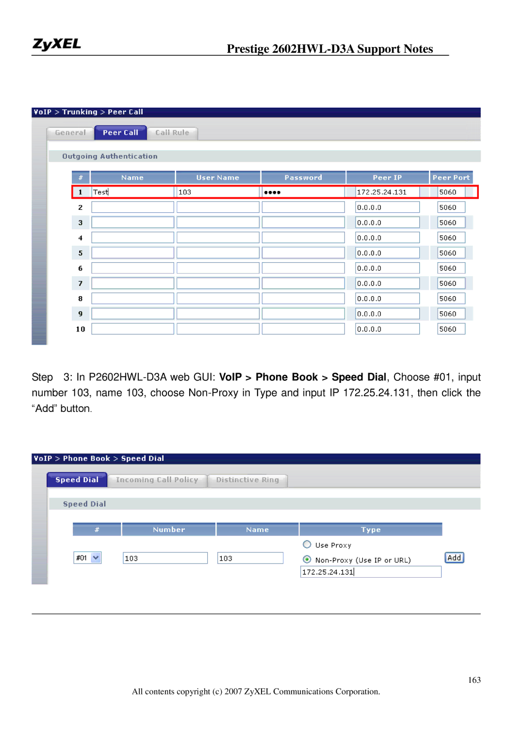 ZyXEL Communications manual Prestige 2602HWL-D3A Support Notes 