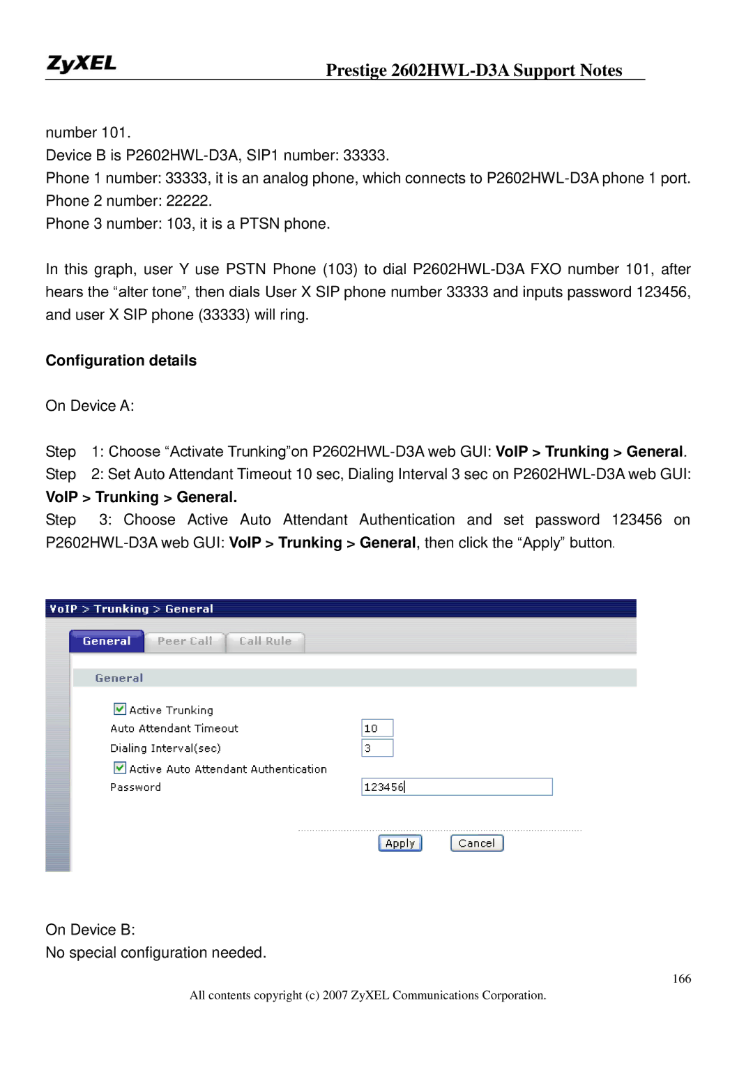 ZyXEL Communications manual Prestige 2602HWL-D3A Support Notes 