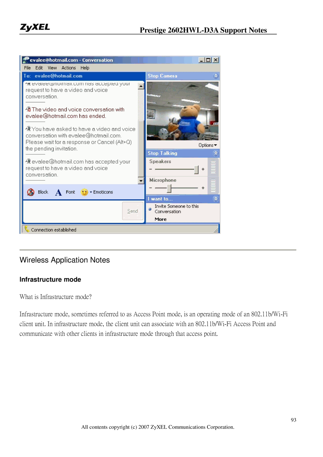 ZyXEL Communications 2602HWL-D3A manual What is Infrastructure mode? 