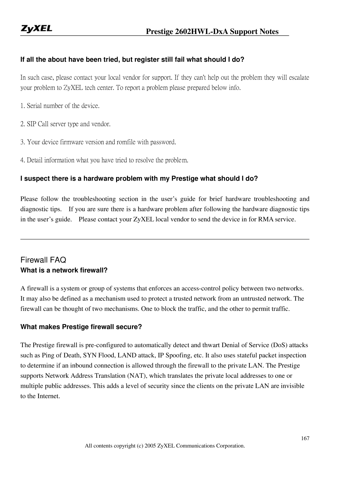 ZyXEL Communications 2602HWL-DXA manual What is a network firewall?, What makes Prestige firewall secure? 