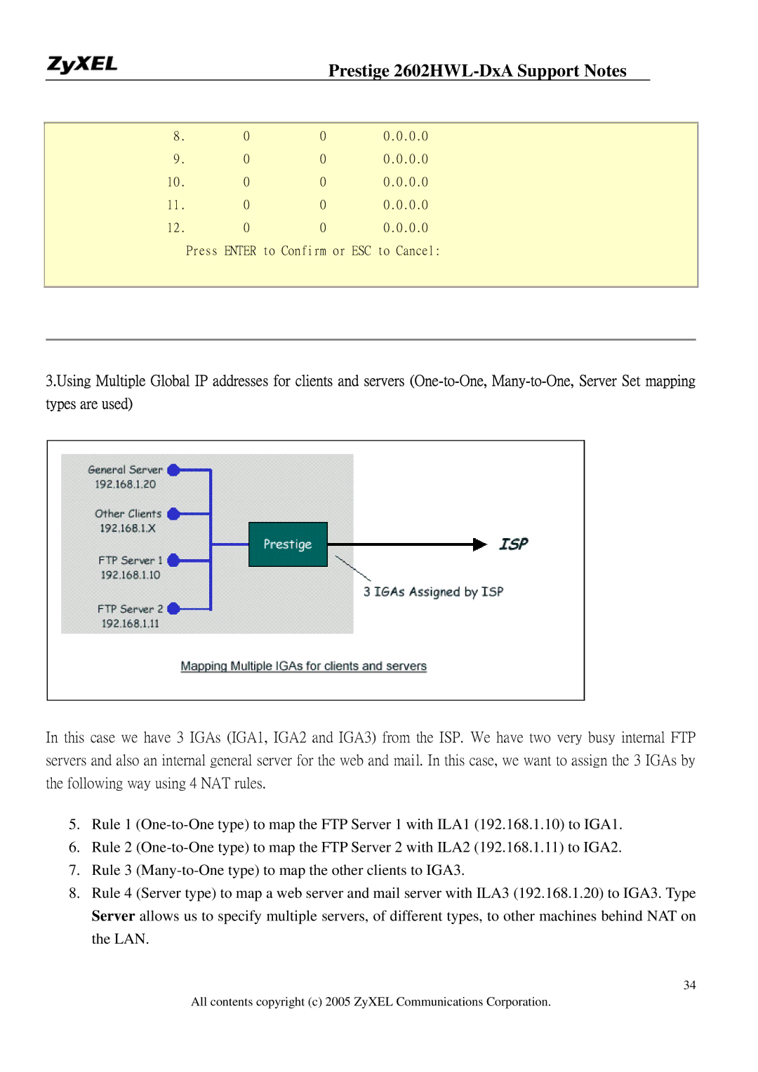 ZyXEL Communications 2602HWL-DXA manual Prestige 2602HWL-DxA Support Notes 