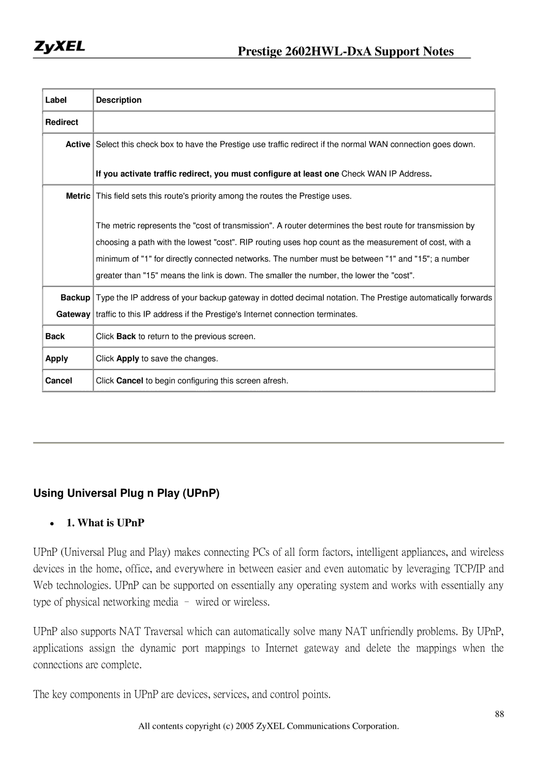 ZyXEL Communications 2602HWL-DXA manual Using Universal Plug n Play UPnP, What is UPnP 