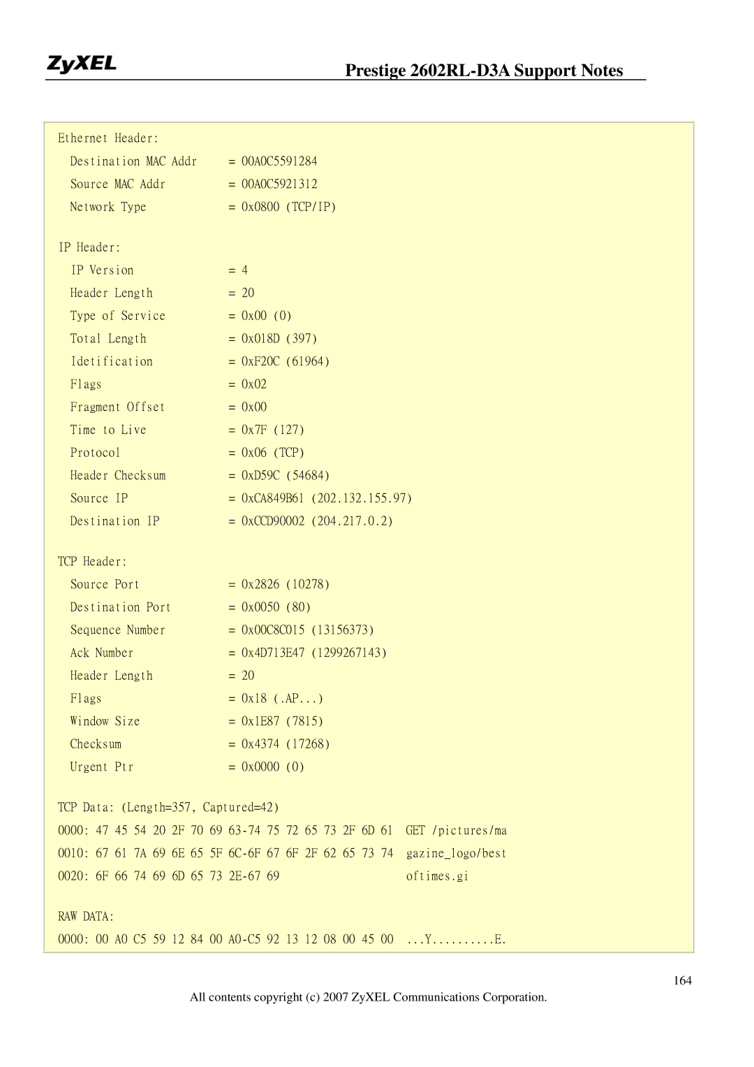 ZyXEL Communications 2602RL-D3A manual Tcp/Ip 