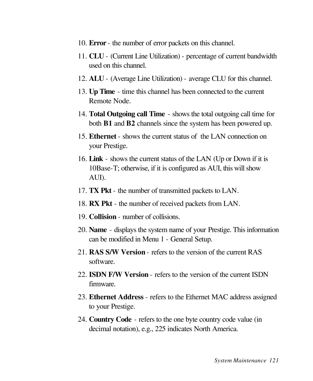 ZyXEL Communications 28641 user manual System Maintenance 