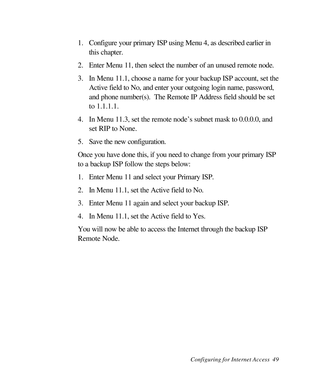 ZyXEL Communications 28641 user manual Configuring for Internet Access 