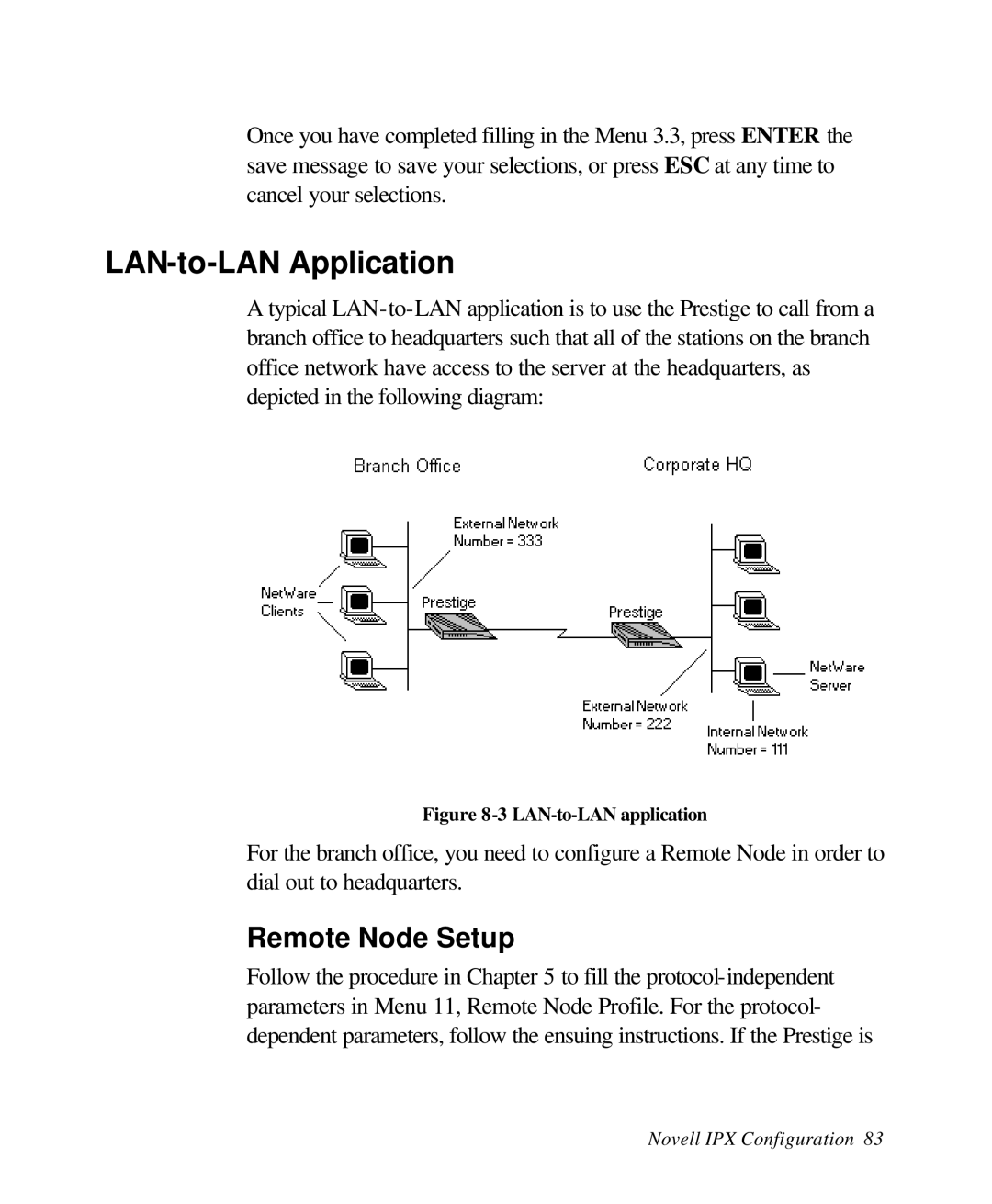 ZyXEL Communications 28641 user manual LAN-to-LAN Application 