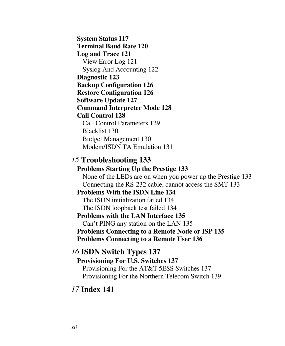 ZyXEL Communications 2864I user manual Index 