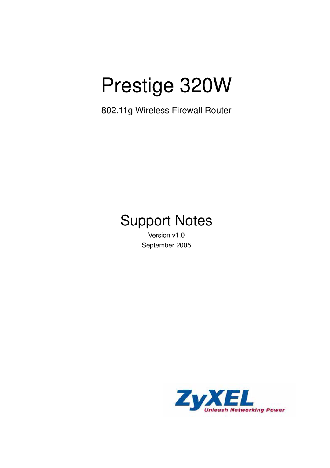 ZyXEL Communications manual Prestige 320W 