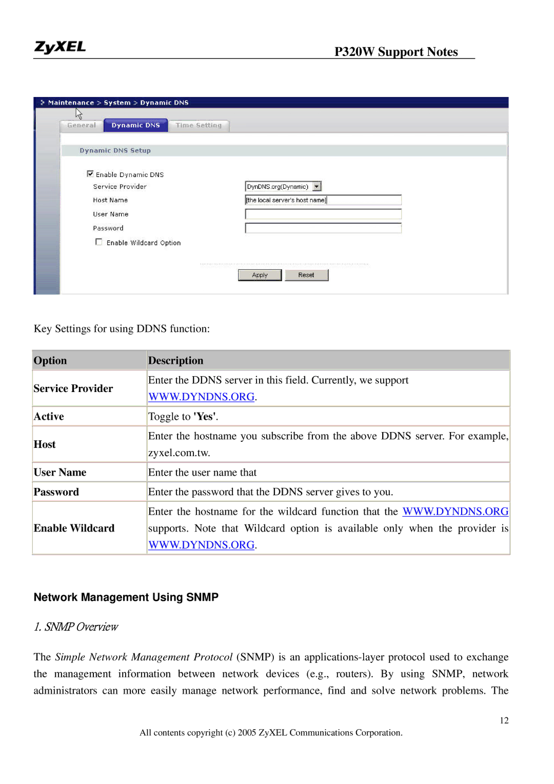 ZyXEL Communications 320W manual Network Management Using Snmp, Snmp Overview 