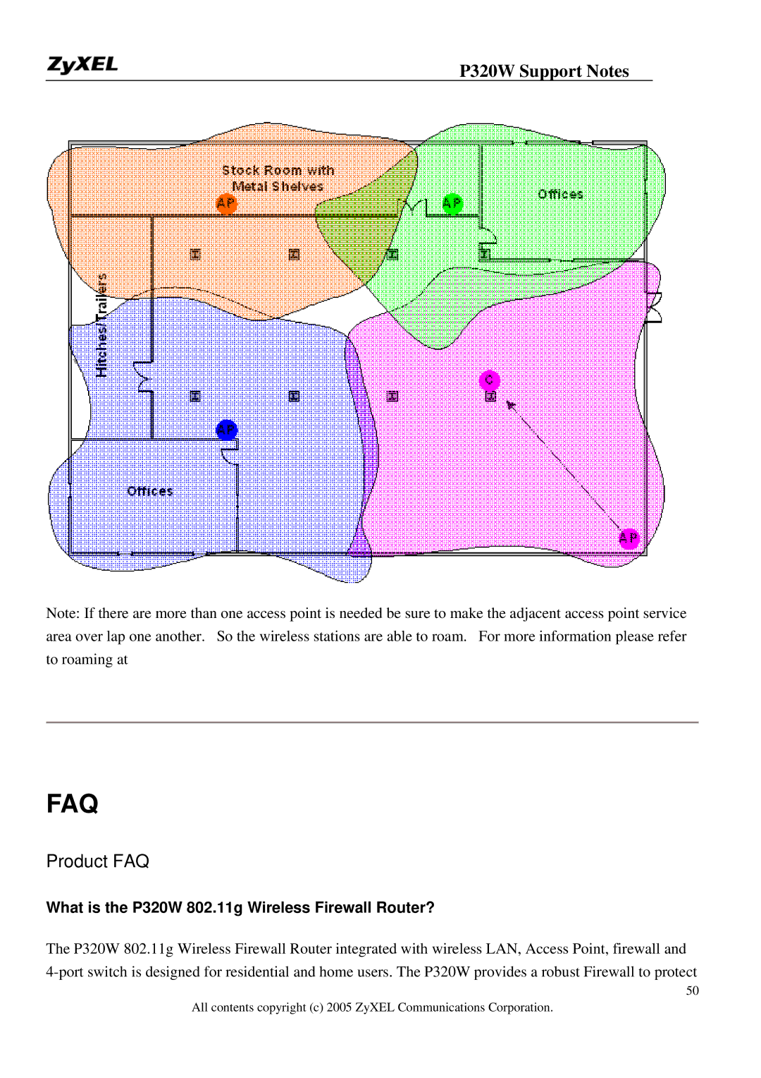 ZyXEL Communications manual Faq, What is the P320W 802.11g Wireless Firewall Router? 