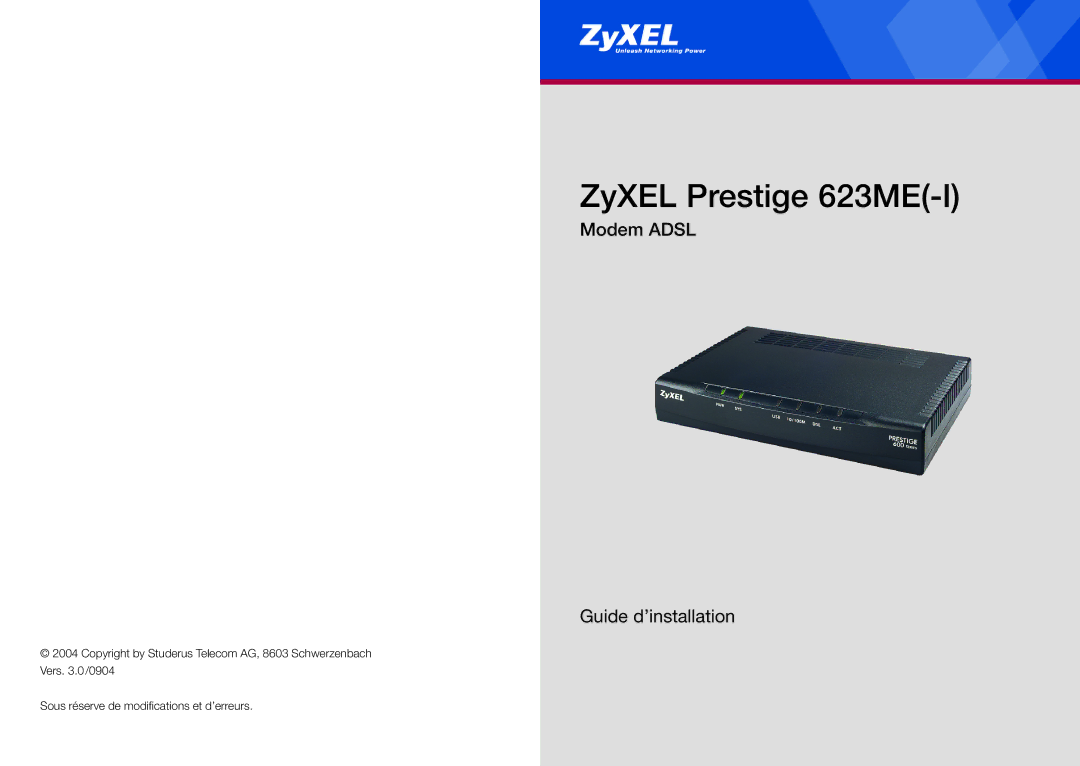 ZyXEL Communications manual ZyXEL Prestige 623ME-I 