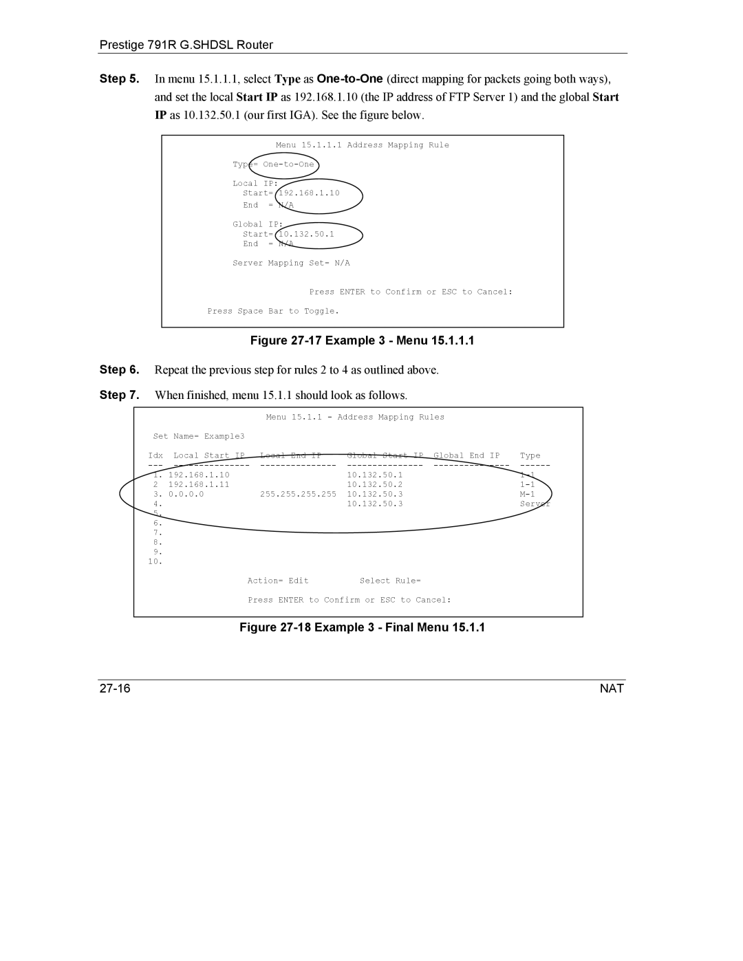 ZyXEL Communications 792H manual Example 3 Menu 