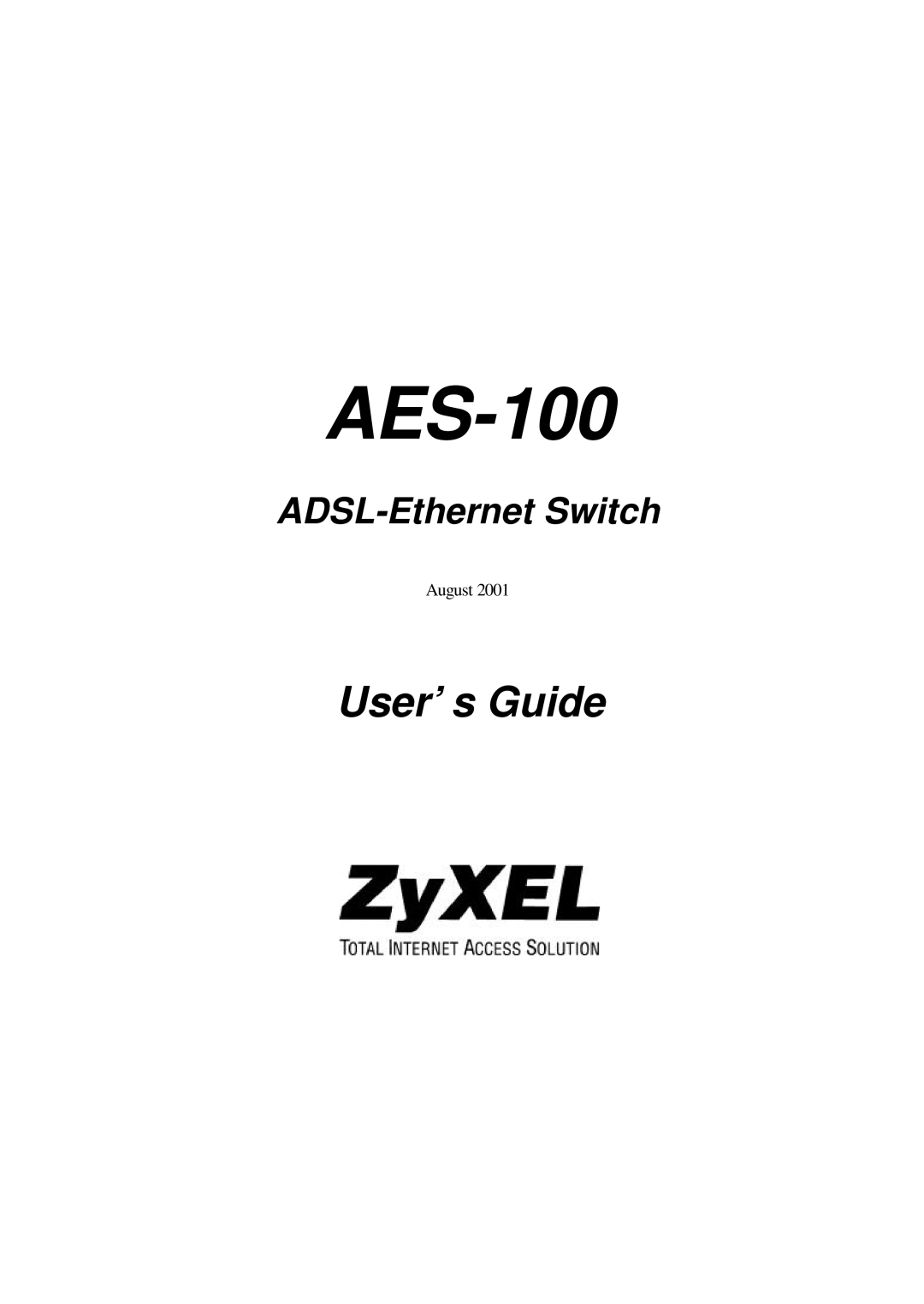 ZyXEL Communications AES-100 manual 