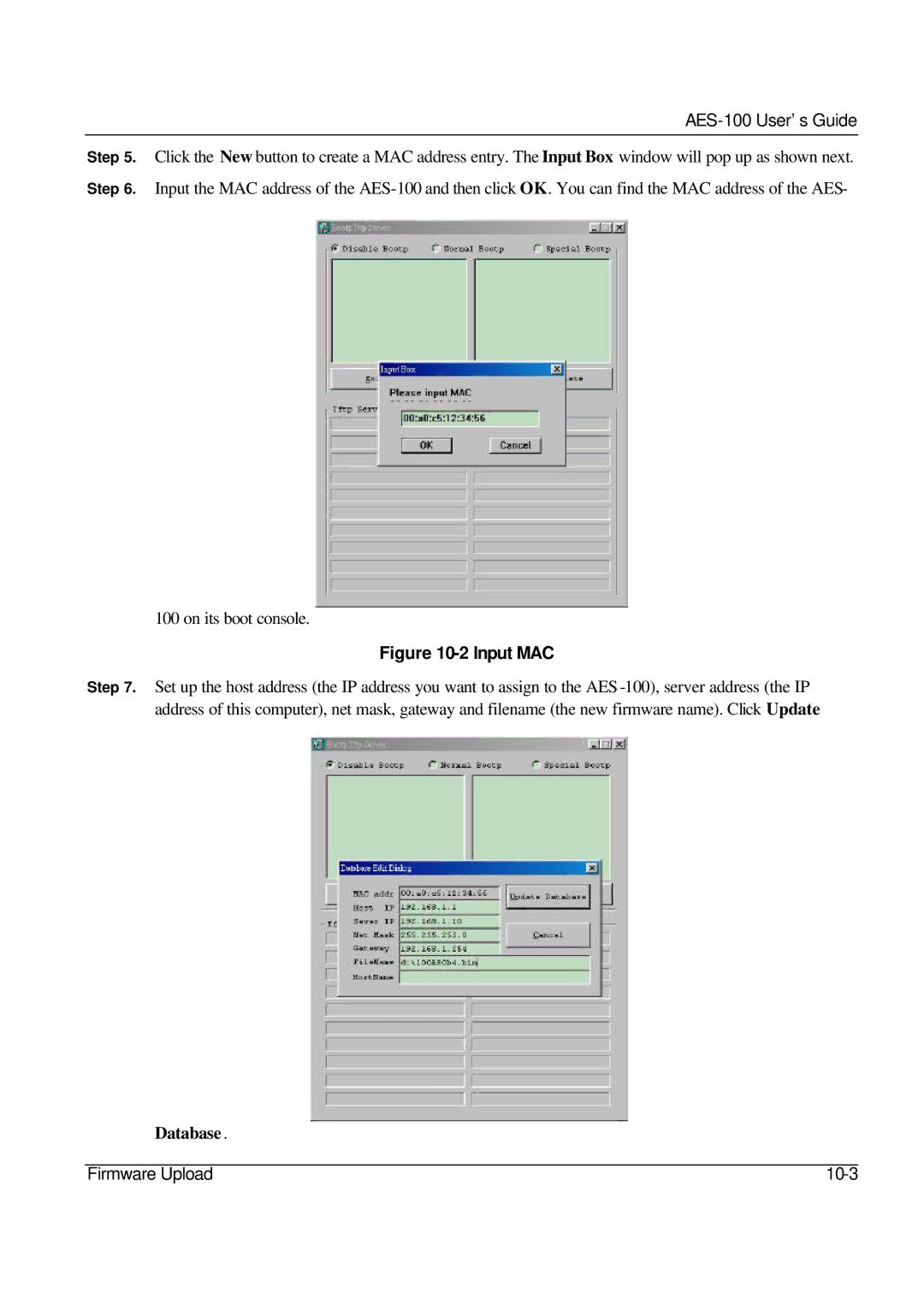 ZyXEL Communications AES-100 manual Input MAC 